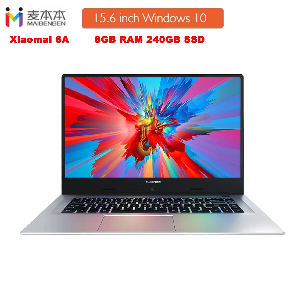 Mai Benben Xiaomai 6A ноутбук 15 6 дюймов Windows10 Intel N4100 двухъядерный 2 3 ГГц 8 Гб оперативная