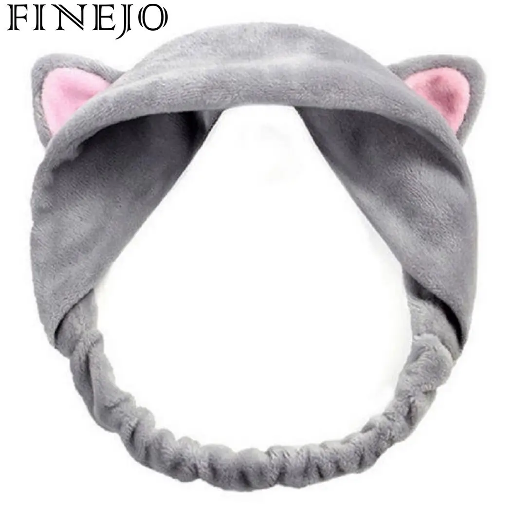 

FINEJO Ears Cat Hairband Tools Daily Hair Headbands Party Makeup Hairband Gift Vacation Headdress Cute Cat Ear Accessories Women