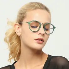 Oulylan, Ретро стиль, круглая оправа для очков, для женщин, деревянные зерна, очки для мужчин, Ретро стиль, прозрачные линзы, оптические оправы для очков, для женщин