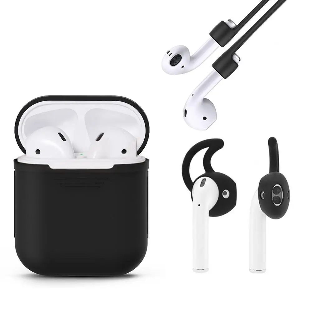 3 в 1, силиконовый чехол для Apple Airpods, чехол, крючок для наушников, аксессуары для Air Pods, ремешок для Air pods, i10, i13, Bluetooth, наушники