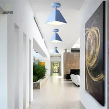 Nordic led Ceiling Light loft decor Corridor Porch Balcony cafe Creative Ceiling Lamp Background wall dining roon Ceiling Lights square corridor corridor porch lamp light led crystal ceiling lamp balcony kitchen bathroom home ceiling light zh