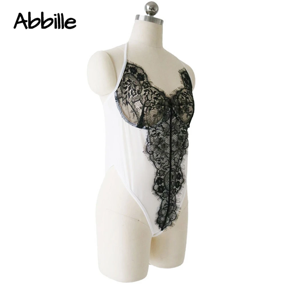 Women Sexy Lace Open Bra Erotic Transparent Lingerie Costumes Patchwork Halter Underwear Babydoll Sexy Lingerie Hot sexy costume