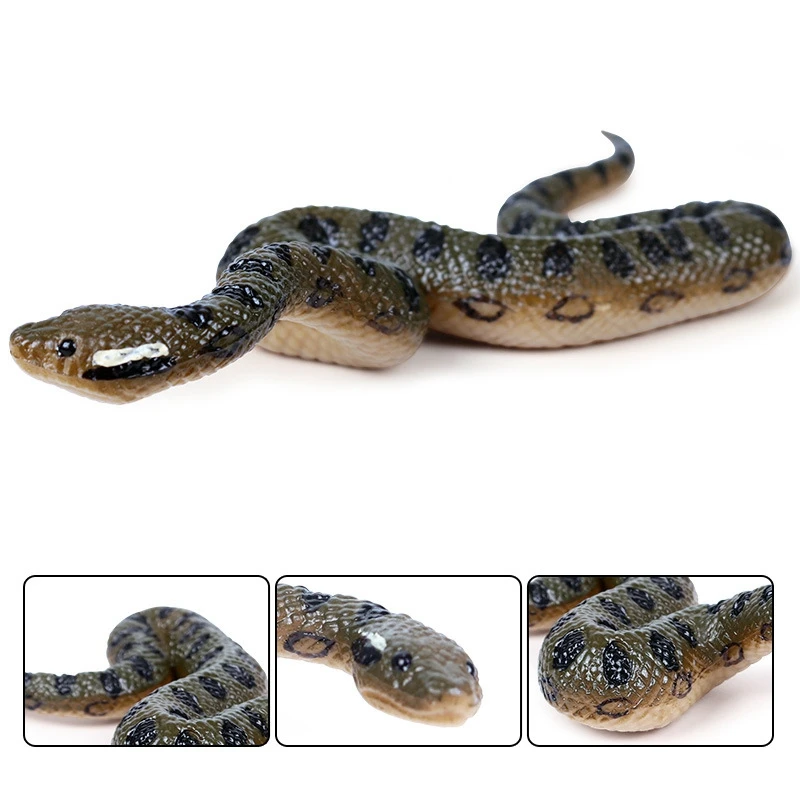 Моделирование Анаконды амфибия змея модель игрушки ребенок диких животных змея игрушка