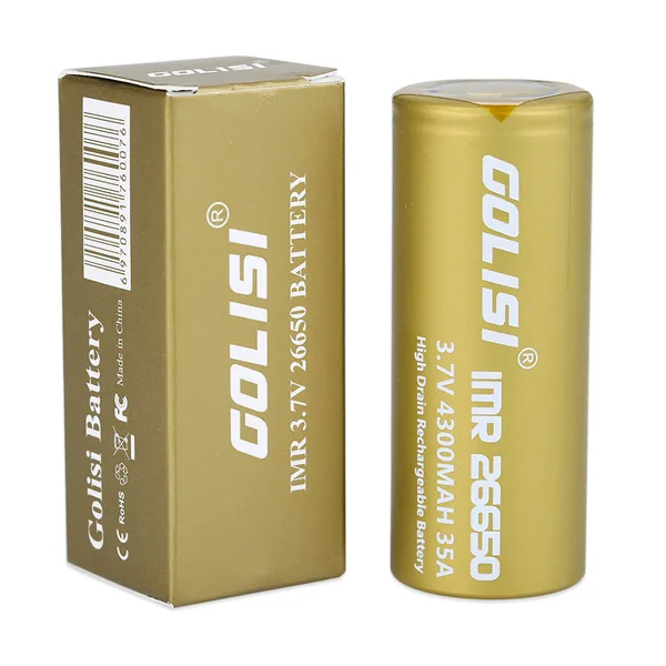 GOLISI S43 IMR26650 4300 мАч 35A защищенная перезаряжаемая пластинчатая головка с высоким