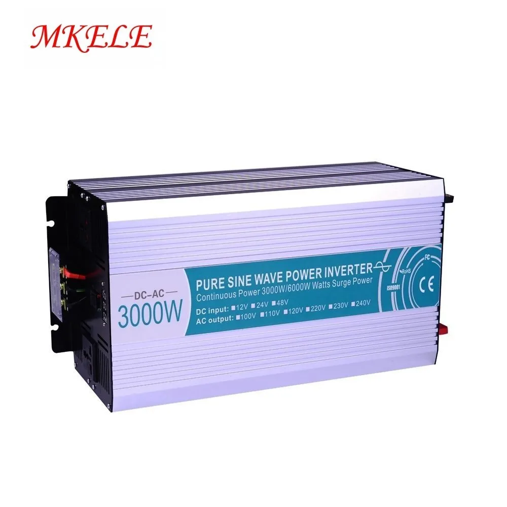 

MKP3000-241 Power Pure Sine Inverter 24v 120v 3000w 24VDC To 110VAC Off Grid Solar Wave Output Universal China