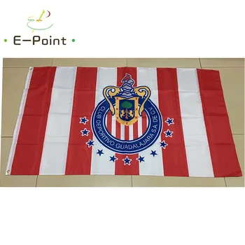 

Mexico Liga Club Deportivo Chivas de Guadalajara S.A. de C.V 3ft*5ft (90*150cm) Christmas Decorations for Home Flag Banner Type