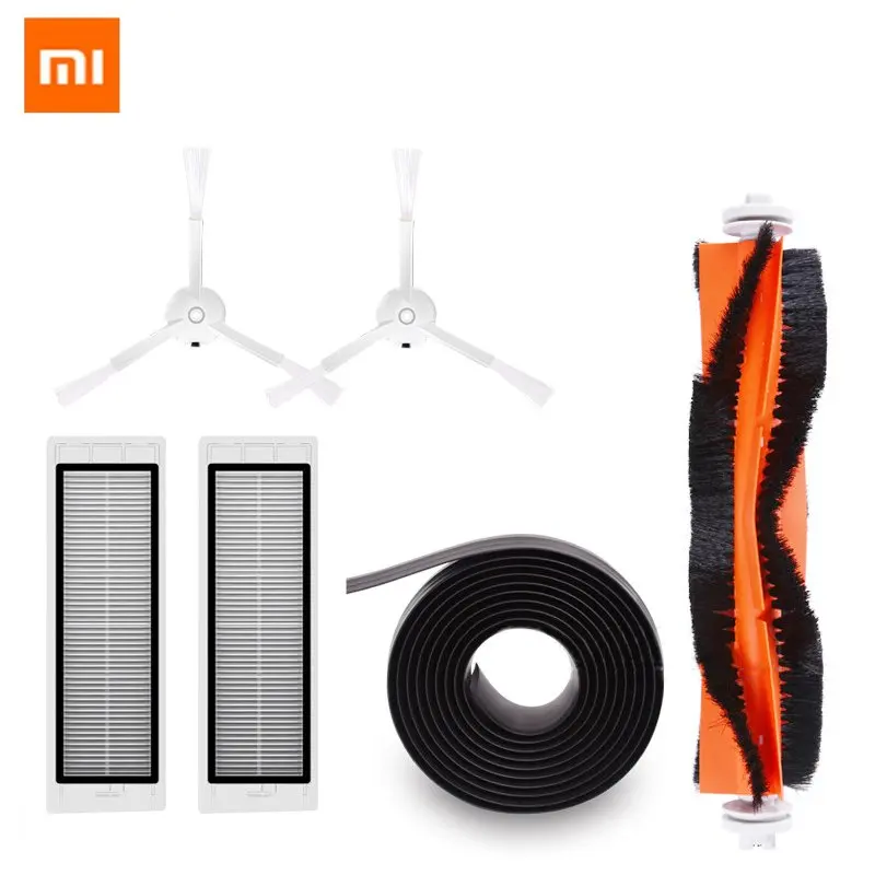 

XIAOMI Roborock Mi Robot Kits 2Pc Filter 2Pcs Side Brush 1Pc Main Brush 1pc Virtual Magne for Robot Vacuum Cleaner Replacements