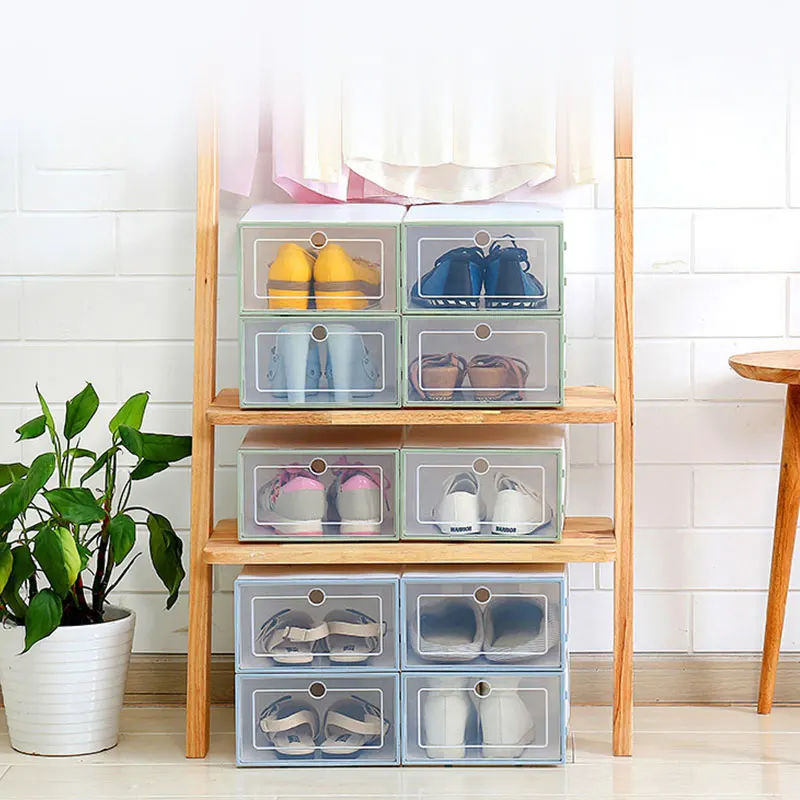 

Artifact Transparent Plastic Japan Shoe Box Shoes Storage Box Flip Drawer Shoe Box @