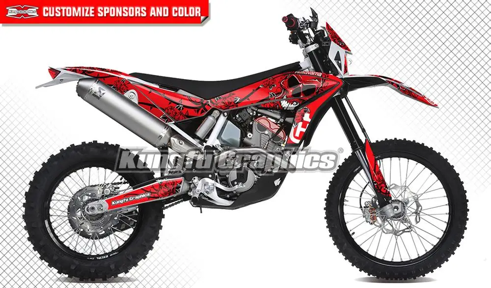 2 PEGATINA enduro motocross bike husqvarna moto decal vinilo vinyl adhesivo
