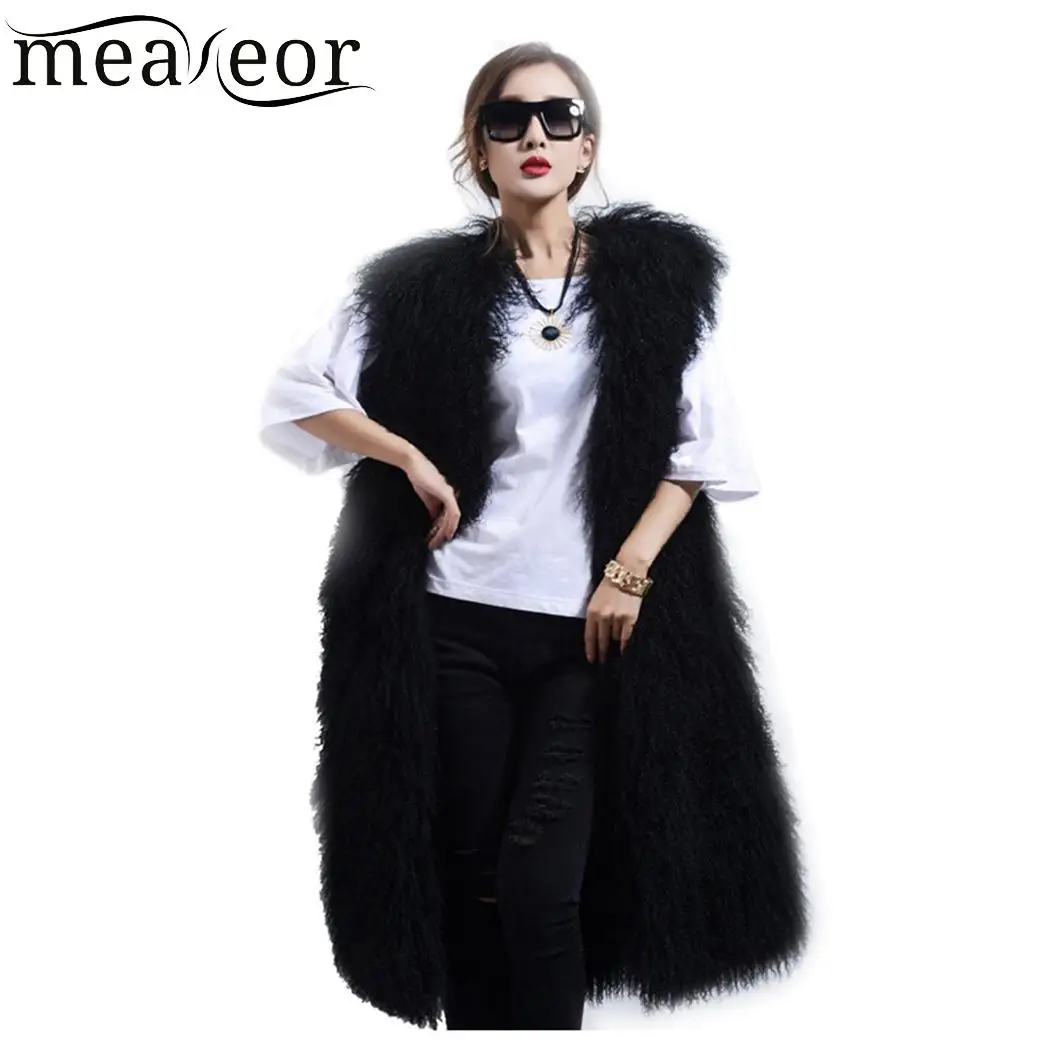Meaneor Warmer Winter Women Coats Vest Casual Sleeveless Vests Cardigan Thick Winter Coat Solid Faux Fur Asymmetrical Overcoat Meaneor Warmer Winter Women Coats Vest Casual Sleeveless Vests Cardigan Thick Winter Coat Solid Faux Fur Asymmetrical Overcoat