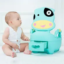 Детский горшок в виде коровы, унитаз, милый мультяшный тренировочный унитаз, сиденье для унитаза, спинка для писсуара, милый горшок для ребенка, детский унитаз, учебный горшок