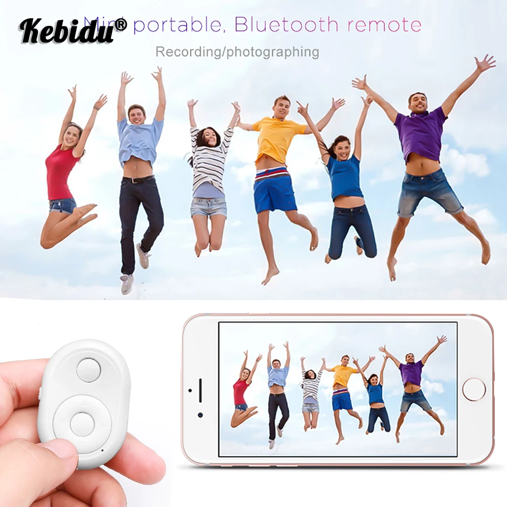 

Kebidu Shutter Release Button For Selfie Accessory Camera Controller Adapter Photo Control Bluetooth Remote Button For iPhone