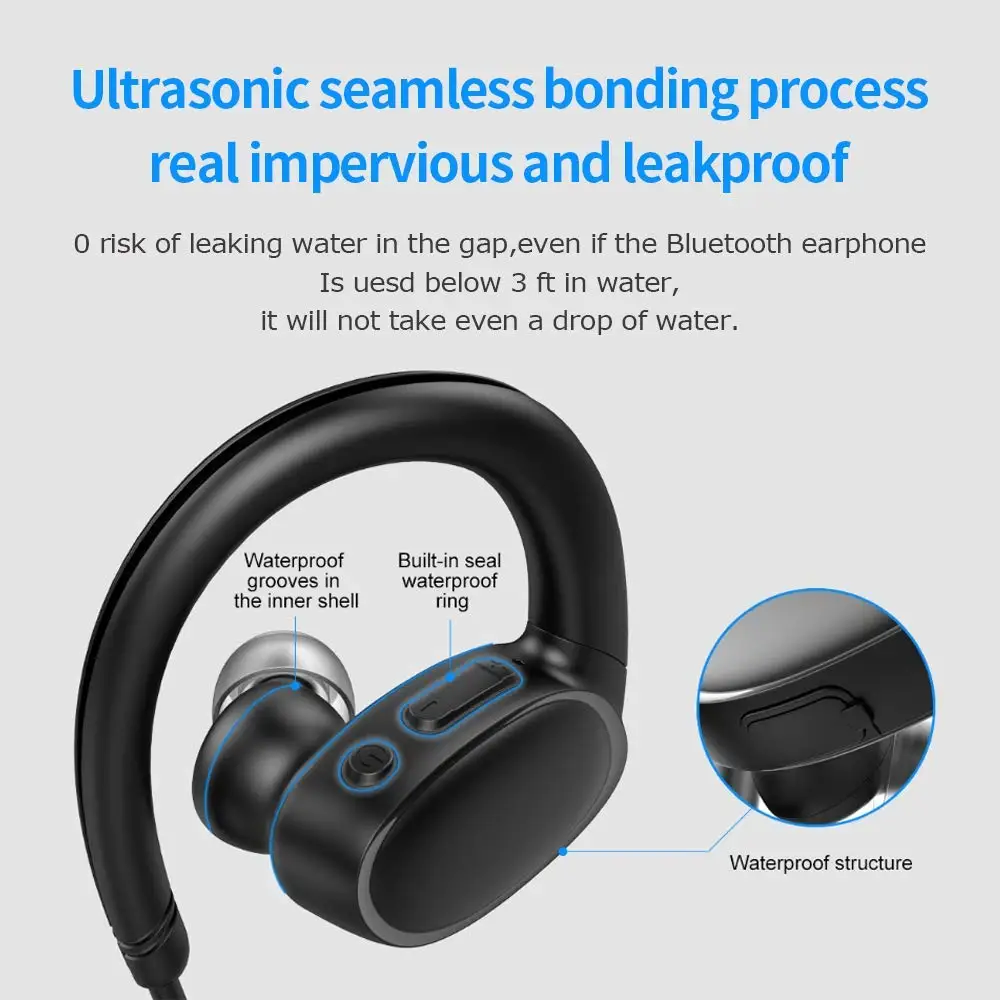 OVEVO X9 водонепроницаемые Bluetooth наушники IPX7 технология защиты от пота Беспроводные
