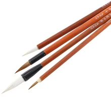 Каллиграфия кисти кисть для китайской живописи набор крюк линия ручка Чернила для письма Акварельная Кисть ручка