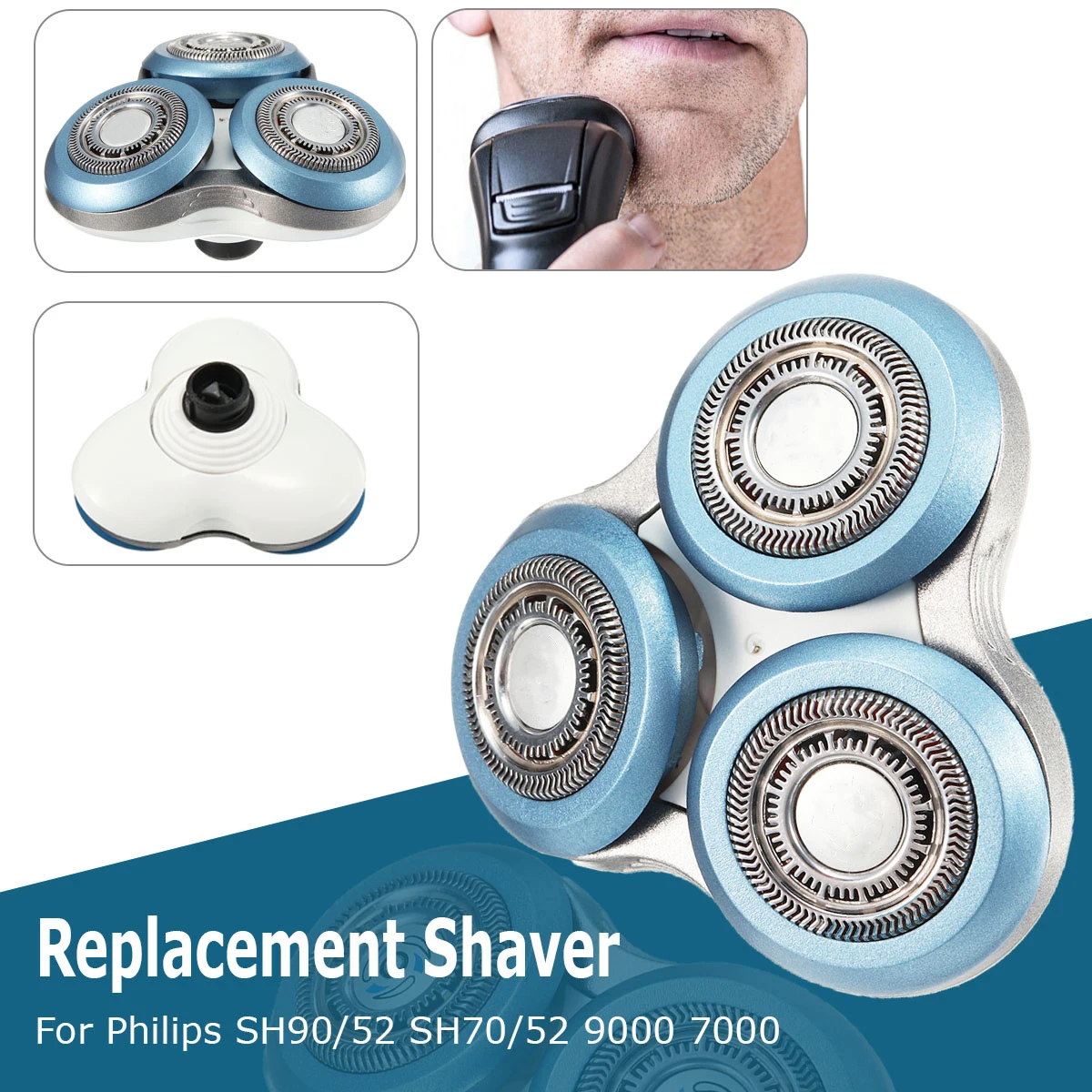 Бреющая головка для Philips SH90/52 SH70/52 9000 7000 RQ12 RQ11 серии бритвенный блок бритвы|Детали