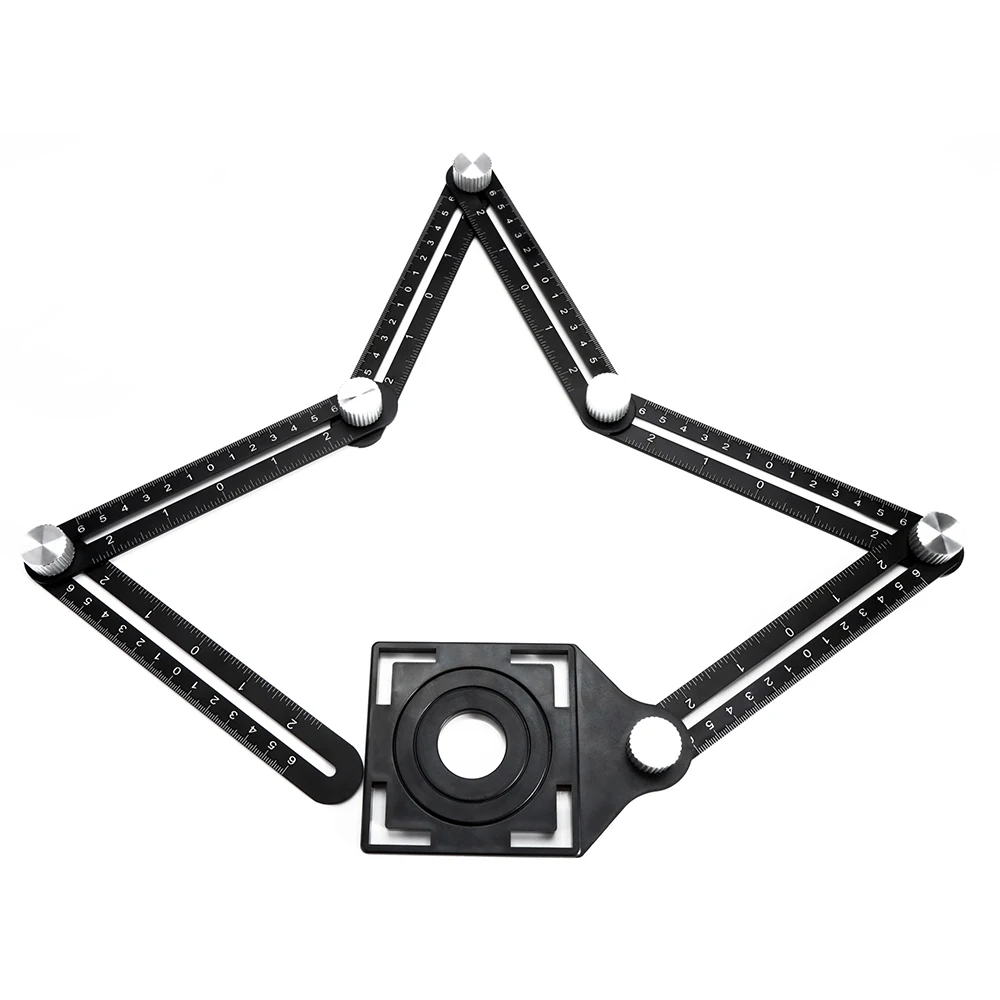 

Six-folding Ruler Multi Angle Aluminum Alloy Measuring Tool
