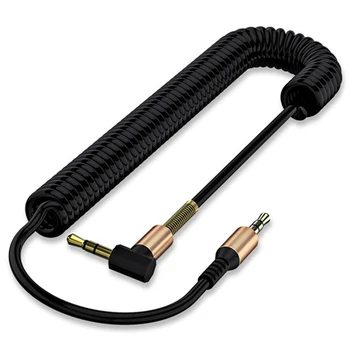 

2pcs 3.5 Jack AUX Audio Cable 3.5mm Male To Male Cable For Phone Car Speaker Mp4 Headphone 1.7m Jack 3.5 Spring Audio Cables