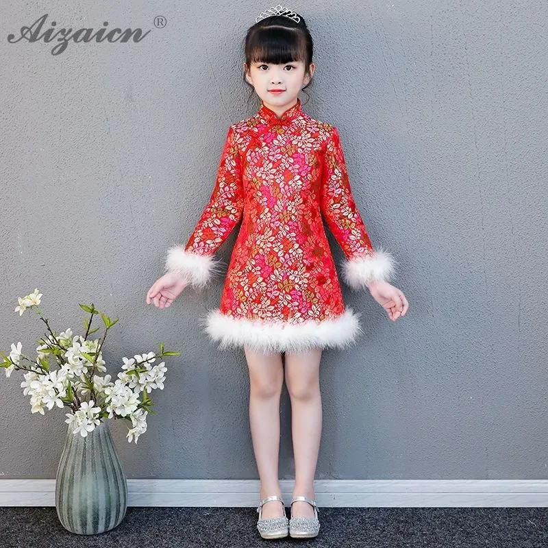 chinese new year girl dress