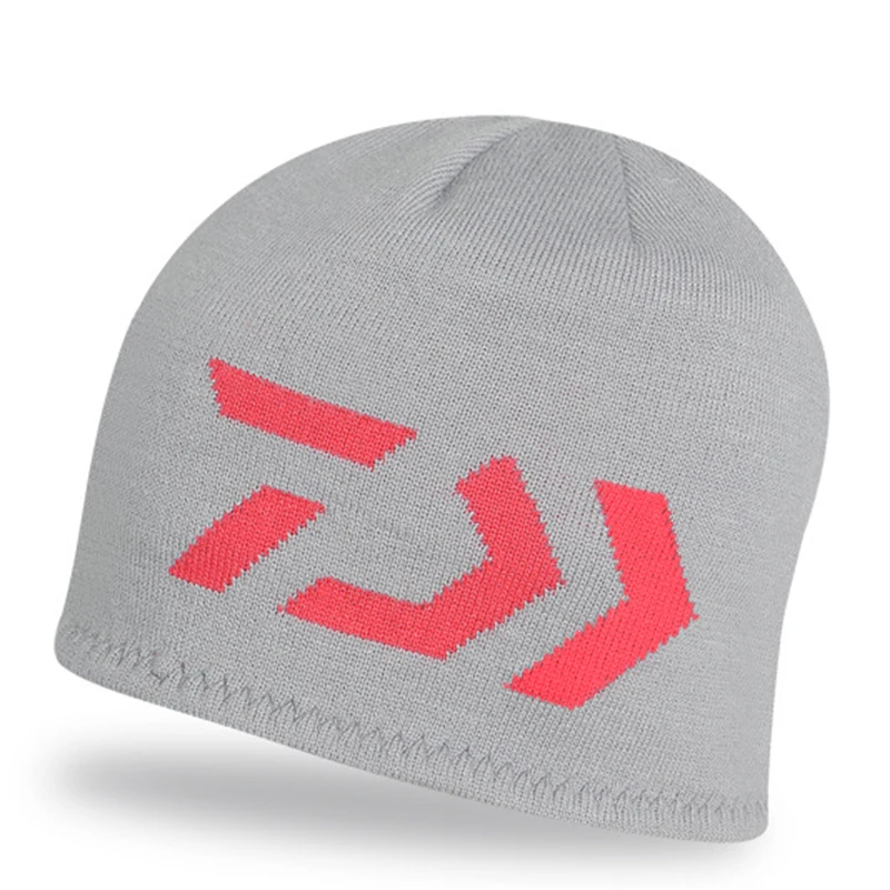 

Daiwa Autumn Winter Knitted Fishing Hat Outdoor Warm Fishing Fleece Hood Winter Thermal Warm Hat Cap For Outdoor Sports