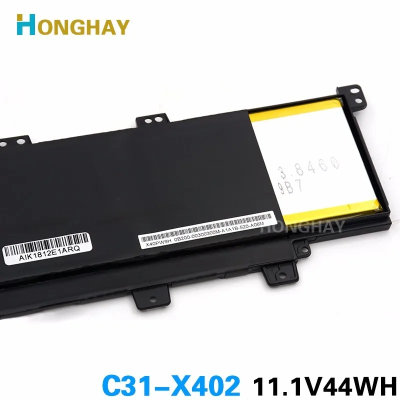 HONGHAY 11.1V 44WH New Genuine Original C31-X402 Laptop Battery for ASUS VivoBook S300 S400 S400C S400CA S400E HONGHAY 11.1V 44WH New Genuine Original C31-X402 Laptop Battery for ASUS VivoBook S300 S400 S400C S400CA S400E