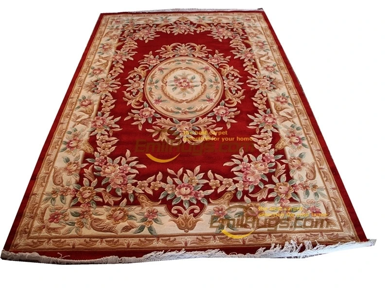 

Thick And Plush Savonnerie Woven Runner Carpet For Home Decoration Round Luxury Rug Southwestern Style Natural Sheep Wool