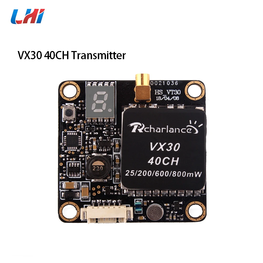 

FPV Switchable Transmitter VX30 5.8G 40CH 25mW 200mW 600mW 800mW RC Transmitter for RC Racing Drone RC Quadcopter Parts