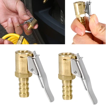 

1pc 8mm Car Tyre Tire Inflator Valve Air Chunk Connector Pneumatic Pump Connector Whole Copper Car-Styling Auto Accessories