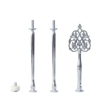 3 ярусная подставка для торта(пластина не входит в комплект) металлическая подставка в форме Тимбо для свадебной вечеринки серебристого и золотого цвета