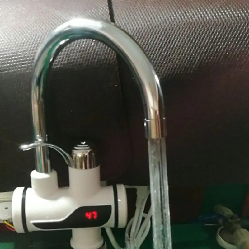 EU Plug Stainless Steel LED Digital Display Hot And Cold Water Mixer Tap Water Heater Sink Basin Faucet Outlet Mixer EU Plug ( EU Plug Stainless Steel LED Digital Display Hot And Cold Water Mixer Tap Water Heater Sink Basin Faucet Outlet Mixer EU Plug (