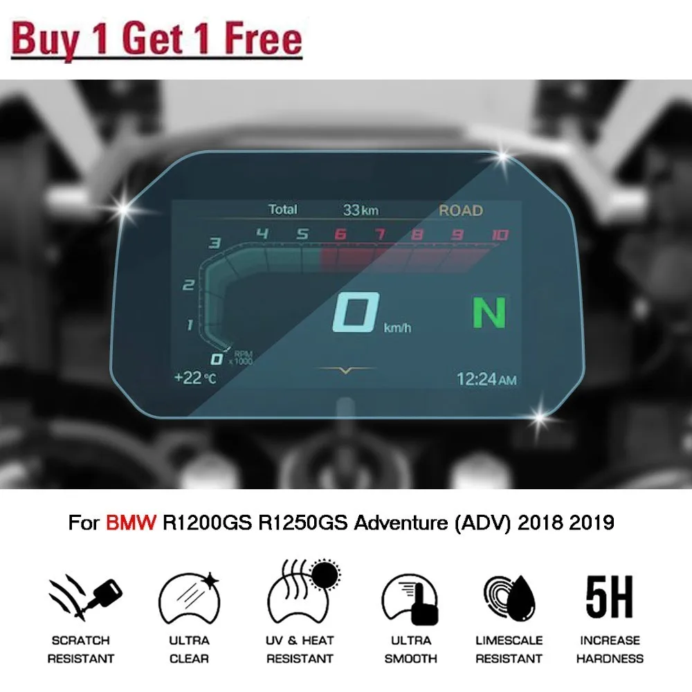 

Cluster Scratch Protection Film Screen Protector For BMW R1200GS Adventure 2018 motorbike R 1200 GS 2018 LC Adventure