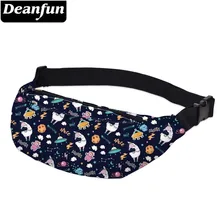 Deanfun, принт космос, НЛО, альпака, поясная сумка, женская, водонепроницаемая, лама, поясная сумка, мужская, для путешествий, YB-49