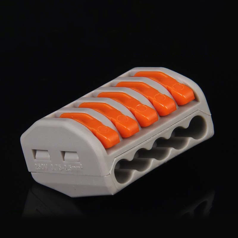 

100pcs PCT-213 PCT213 WAGO 222-413 Universal Compact Wire Wiring Connector 2/3/4/5 pin Conductor Terminal Block