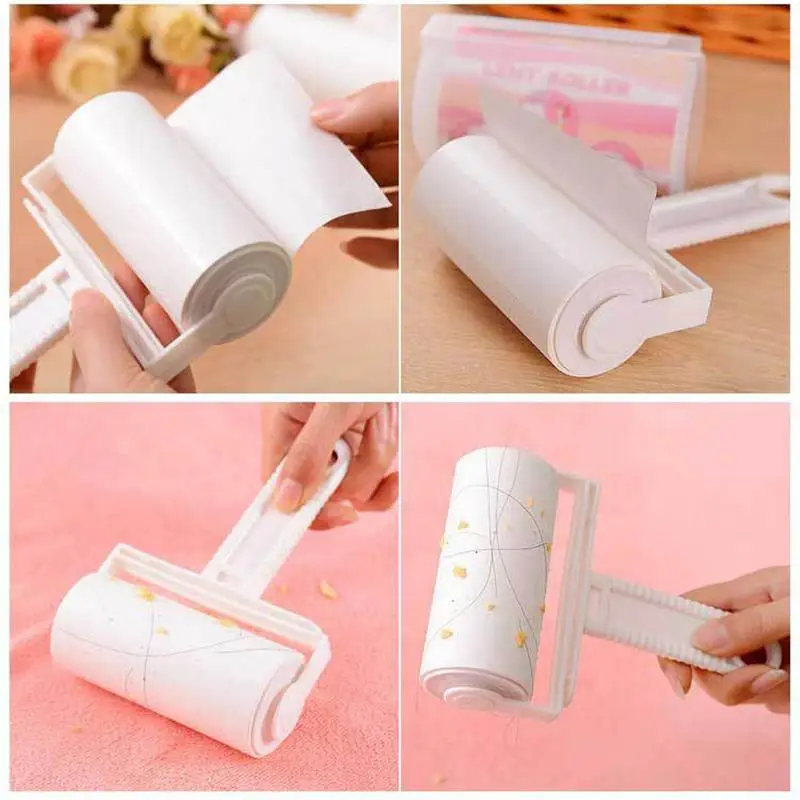 

Reusable Washable Roller Dust Cleaner Lint Sticking Roller For Wool Dust Catcher Carpet Sheets Hair Sucking Sticky Dust Drum