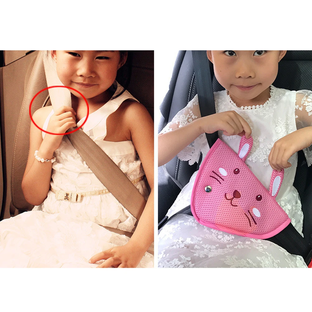 

Car Safety Belt Cover Seat Belt Adjustable Seatbelt Pads Soft Protective Positioner Easy Installation Safety Harness For Kids