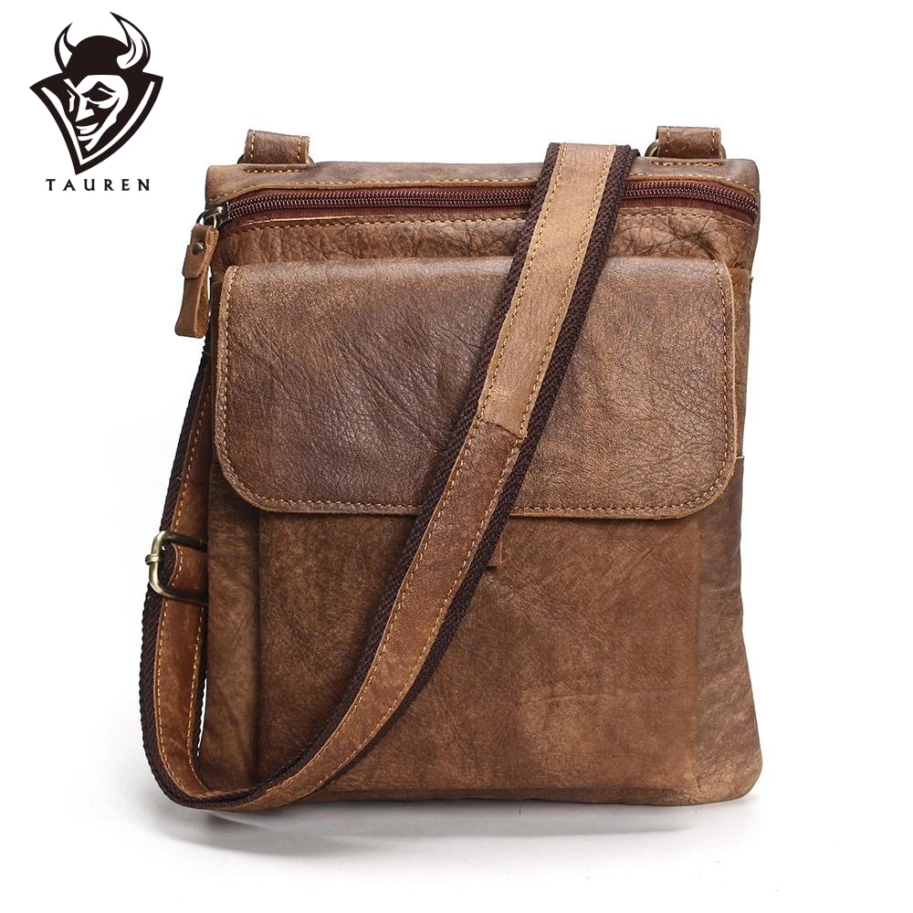 2019 Famous Brand Leather Men Shoulder Bag Casual Business Satchel Mens Messenger Bag Vintage ...