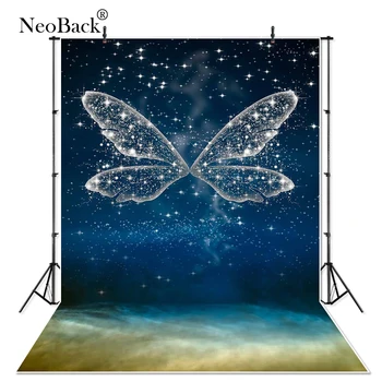 

Thin Vinyl Elf wing birthday fairy glitter baby children Photography studio Backgrounds professional indoor Photo Backdrops