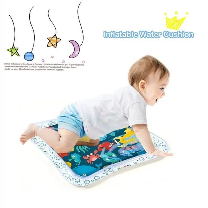 

Baby Water Mat Inflatable Infant Play Mat Toddler Tummy Fun Activity Pad Play Center For Sensory Stimulation Playmat