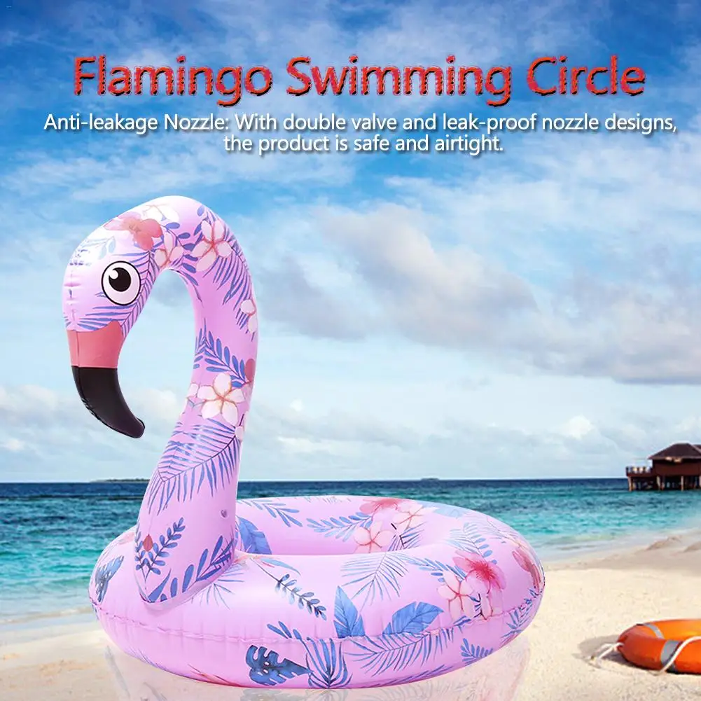 

Inflatable Swimming Ring PVC Tropical Rain Forest Flamingo Swimming Pool Floating Adult Swimming Ring Safe And Durable