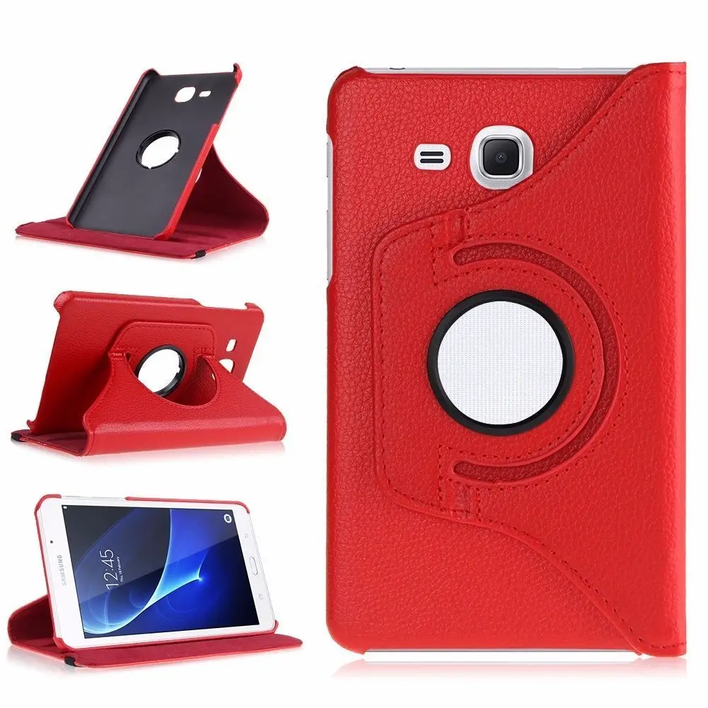 

360 Rotating PU Leather Case Cover for Samsung Galaxy Tab A A6 7.0 T280 285 SM-T280 SM-T285 Tablet Cover Smart Stand Funda Capa