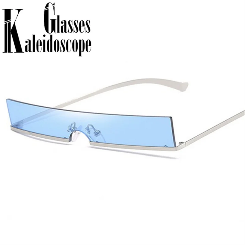 

Cat Eye Sunglasses Women Fashion Metal Frame Brand Designer Small Sun Glasses Vintage Rectangular Skinny Ladies Yellow Glasses