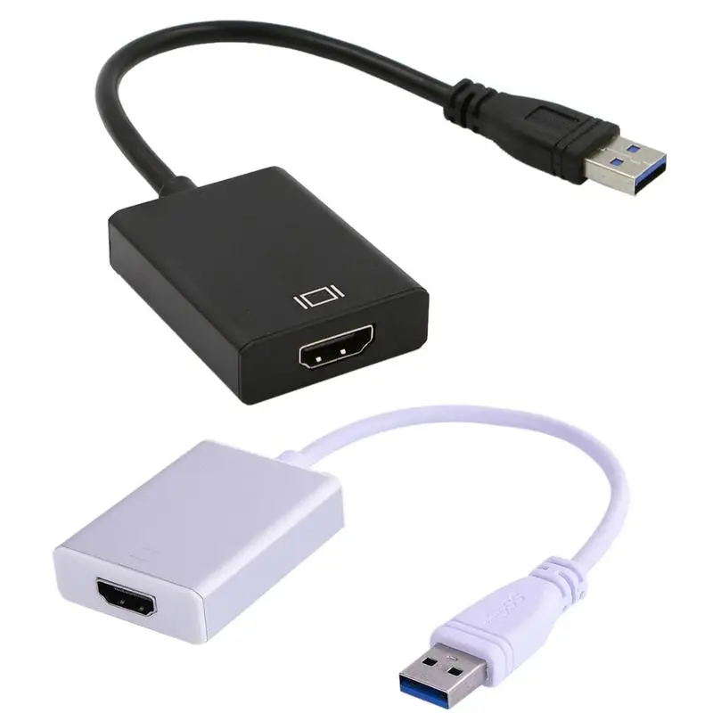 

USB3.0 To HDMI Adapter Connected To High-definition Display Devices Desktop Computers Notebook Watching High-definition Video