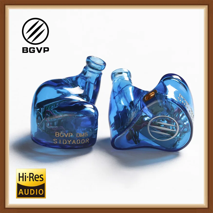 BGVP DM6 Customized Earphone Audiophile HiFi Waterproof Earbuds Monitor In ear 5BA Balanced Armature Earphone MMCX Cable IEM