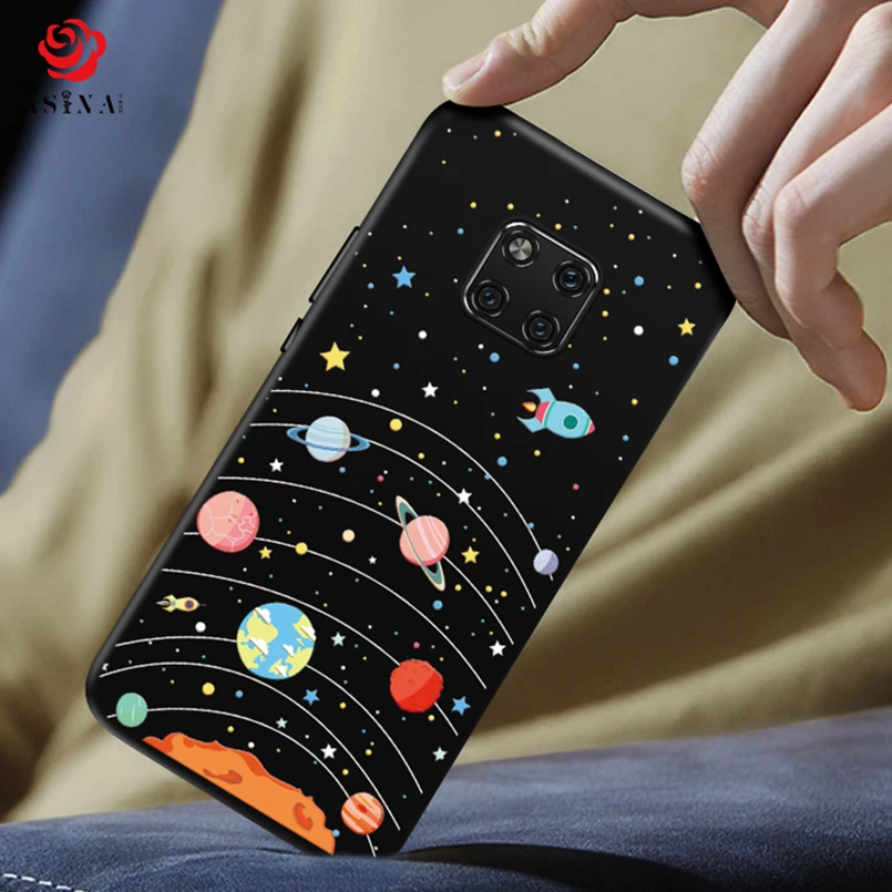 Силиконовый чехол для huawei mate 10 Lite милый мультяшный Чехол Мягкий Бампер 20 Pro Funda Coque