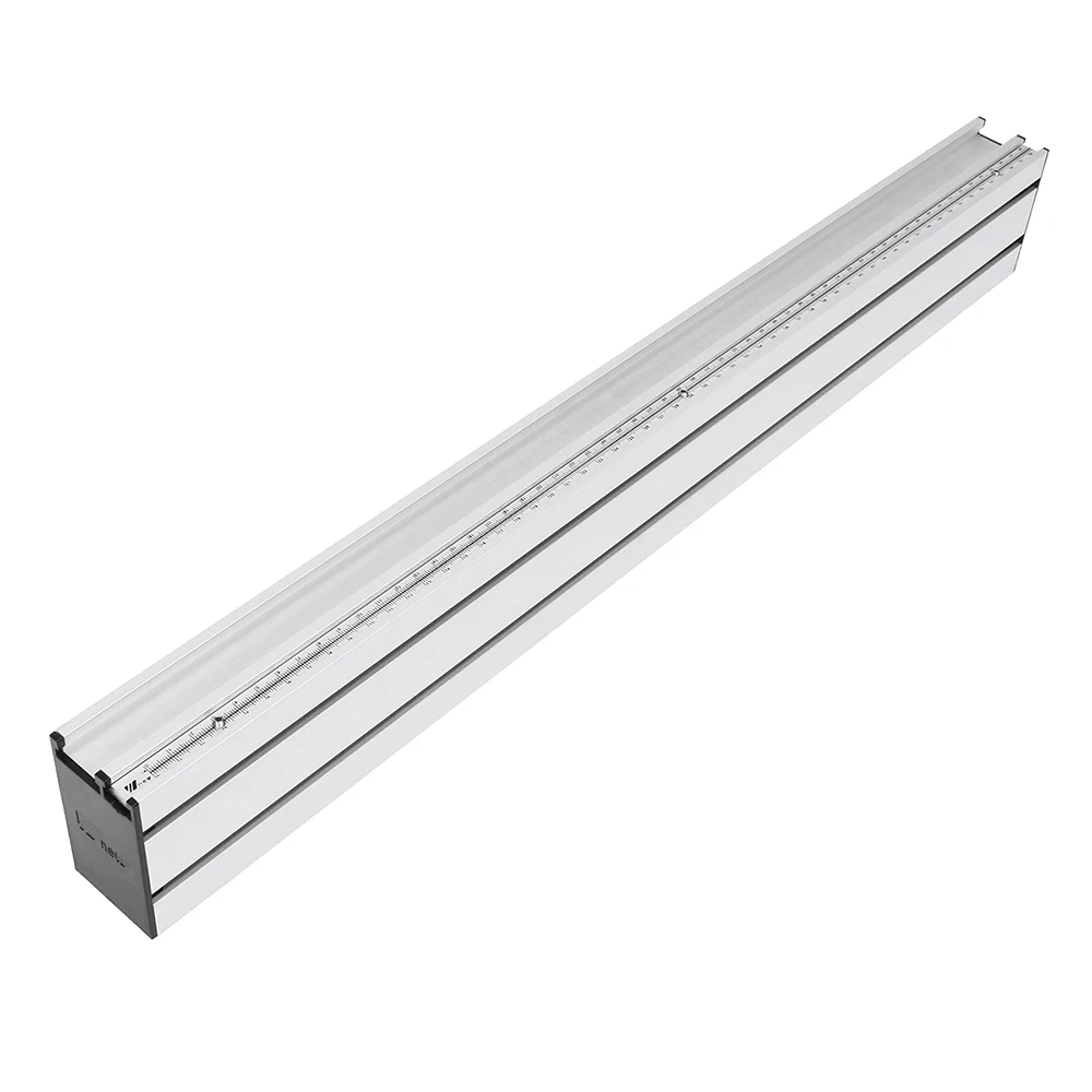 

Woodworking Tool Miter Gauge Aluminum Fence Router Fence With Scale 45x80x600mm
