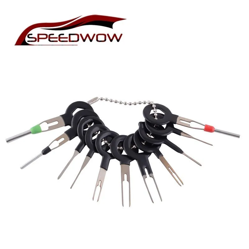 

SPEEDWOW 11pcs Terminal Removal Tools Car Electrical Wiring Crimp Connector Pin Extractor Kit Car Repair Tools Accessories