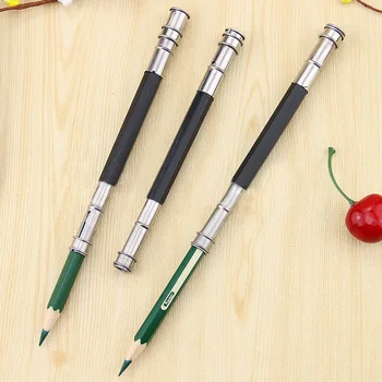 

2/4X Metal Adjustable Pencil Extender Holder Artist Drawing Tool Art Writing