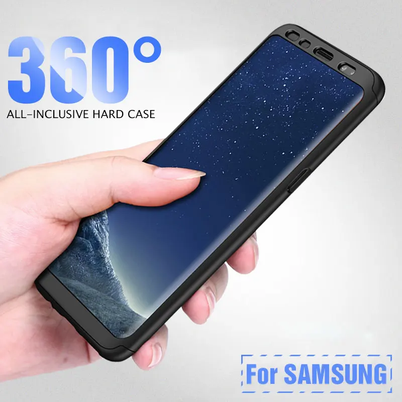 

RHR 360 Degree Shockproof Case For Samsung Galaxy S9 S8 Plus Full Cover Phone Shell On The For Samsung Note 8 9 Protective Cases