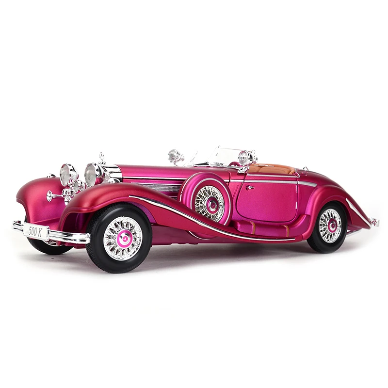 Gallop 1:18 Benz 500K 190SL Restore Ancient Ways Vintage Car Simulation Alloy Automobile Of Furniture For Display Than Box