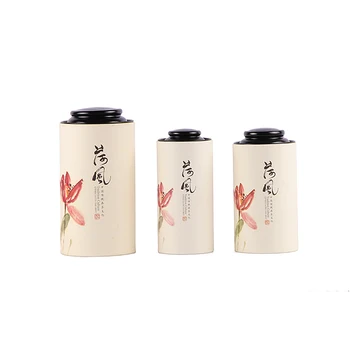 

Xin Jia Yi Packaging Paper Lipstick Tube Round Shape Paper Tea Gift Paper Tube Metal Lid Hot Sale Lip Balm Paper Tube