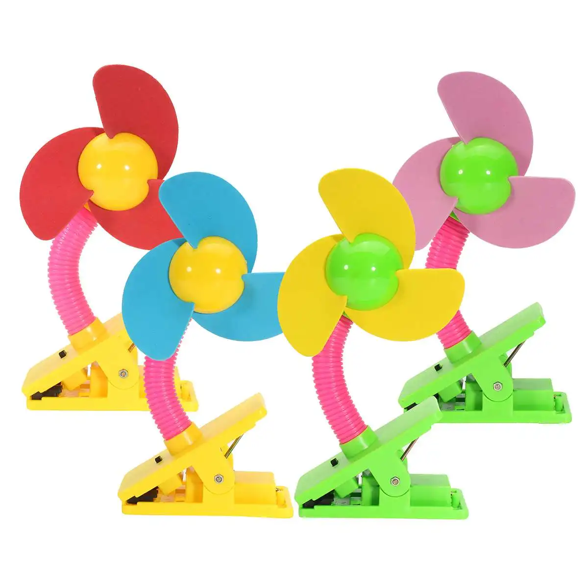 

Mini Mute Clip Fan Rechargeable for Baby Stroller Fans Portable Air Cooling Table Fan Safety Clip-on Fan Stroller Accessories